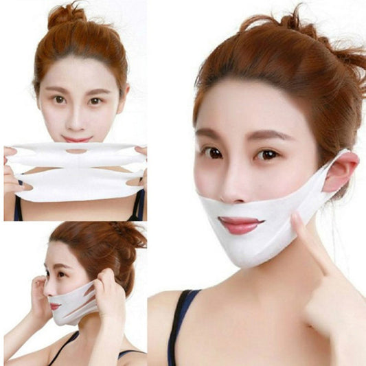 4D Double V Face Hanging Ear Face Paste Hydrogel Mask Lifting Firming Thin Masseter Double Chin Mask