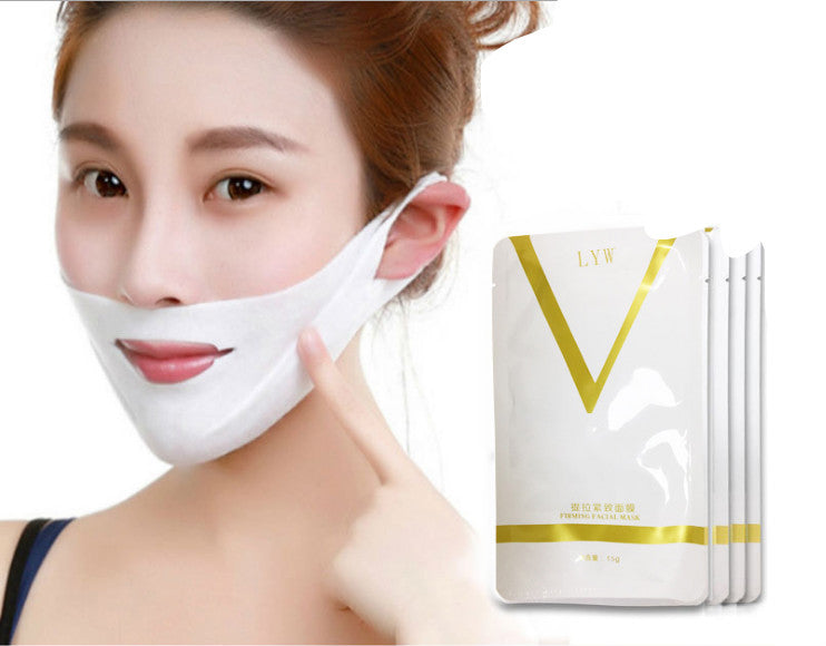 4D Double V Face Hanging Ear Face Paste Hydrogel Mask Lifting Firming Thin Masseter Double Chin Mask